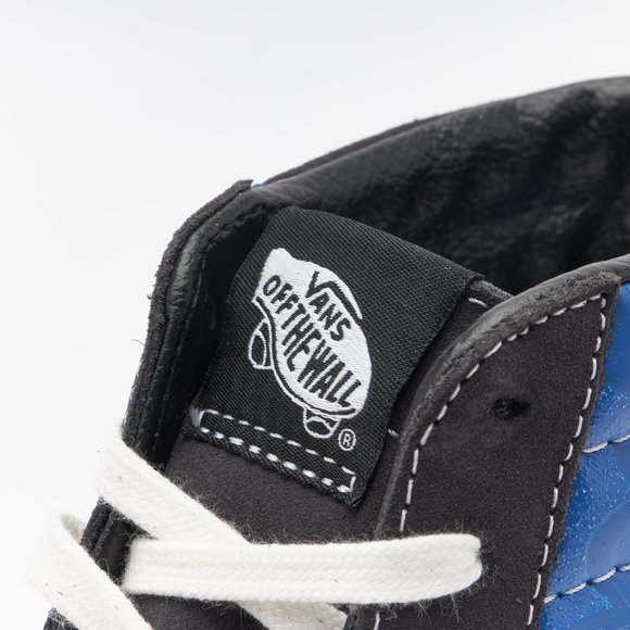 Vans Anaheim Factory SK8-Hi 38 DX Skate Shoes Men's Black Layered Blue Flame - Picture 4 of 16